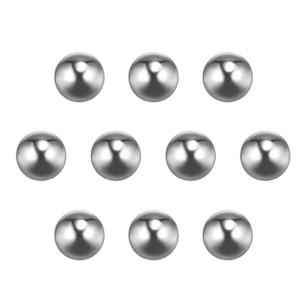 sourcing map Pack of 10 Steel Balls, Steel Ball Bearings,