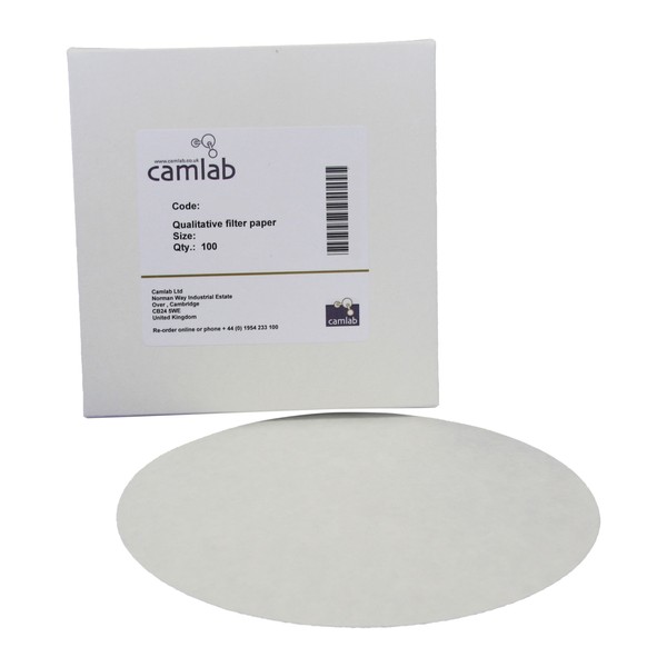 Camlab General Filter Paper, 1171128 Grade 122 [114], Very Fast