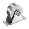 uxcell 1pcs H Groove Track Wheel, 2.28" 201 Stainless Steel