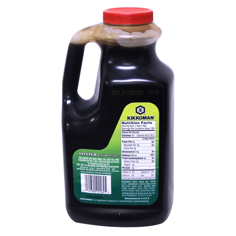 Kikkoman Oyster Flavored Sauce, No Added MSG, Green Label, 5