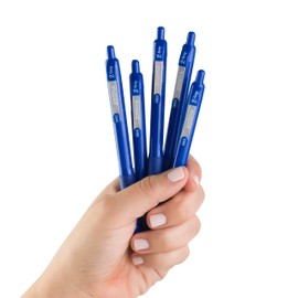 Zebra Pen Z-Grip Recycled Retractable Ballpoint Pens,1.0mm, Blue Ink, Durable Metal Clip, 68% Recycled, 12-Pack (20620)