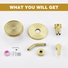 Tohlar Gold Shower Faucet, Single-Handle Shower Faucet Set with 6