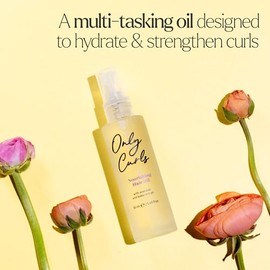 Only Curls Hair Oil, 50ml, Curly Hair Product, Lightweight & Conditioning Treatment, Hydrated, Frizz-Free Curls, Enhanced Shine & Moisture, For All Curly Hair Types