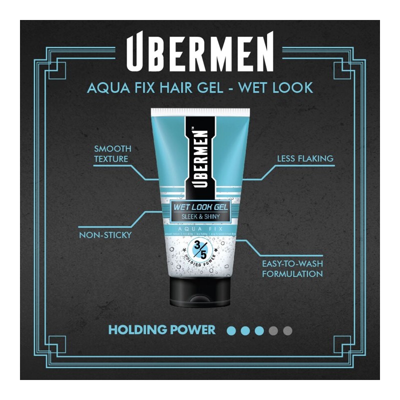 UBERMEN AQUA FIX HAIR GEL 150ML