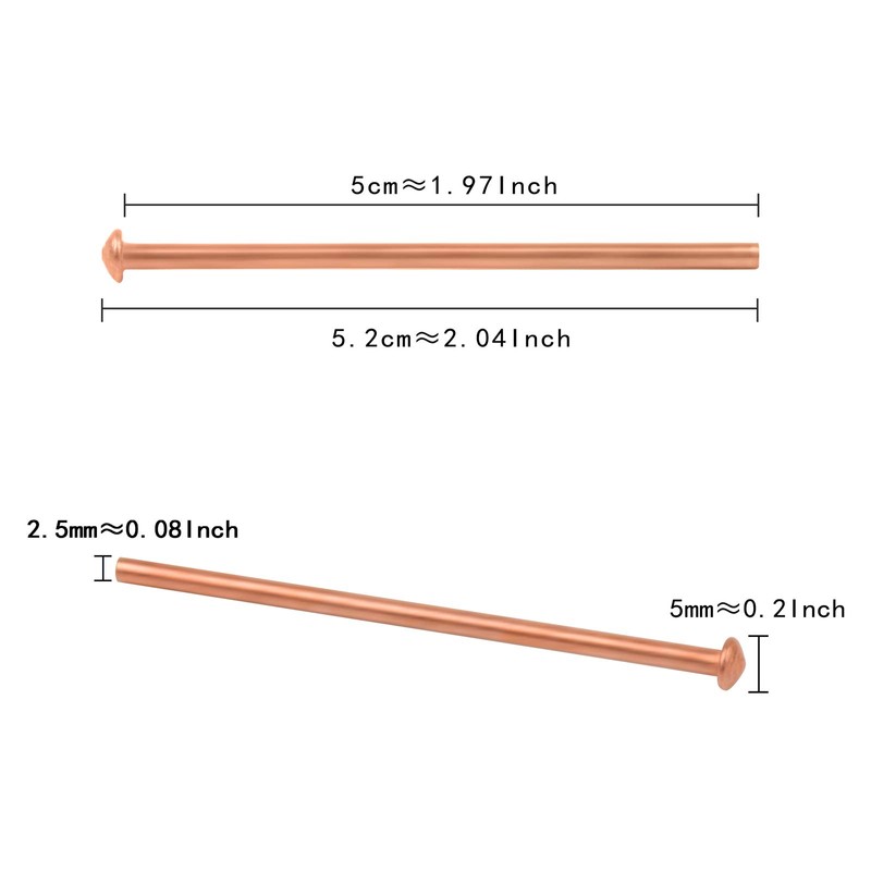 OIMERRY Stud Welder Pins, 600-Pack 2.5mm Auto Draw Pins for