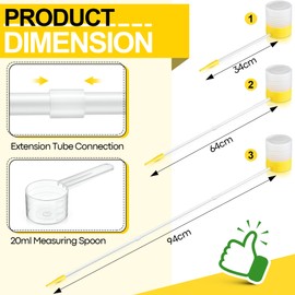 Diatomaceous Earth Powder Duster with 12" to 36" Adjustable Extension Nozzle, Diatomaceous Earth Powder Duster for Pest Control, Sprayer for Indoor and Outdoor Use