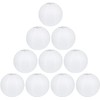 LIHAO Paper Lanterns, White Paper Lanterns, Paper Lanterns, 10 Pieces,