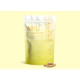 Aiku Longevity Capsules - Deluxe 10 Mushroom Blend - Immune Support, Brain Health, Plant-Based, 10 Super Mushrooms, Enriched with Magnesium