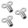 Pack of 3 bleed keys, heating bleed keys, heating bleed