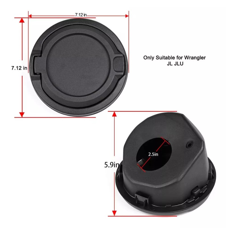 común (uso) Tapa Depósito De Combustible Jeep Wrangler 18-24