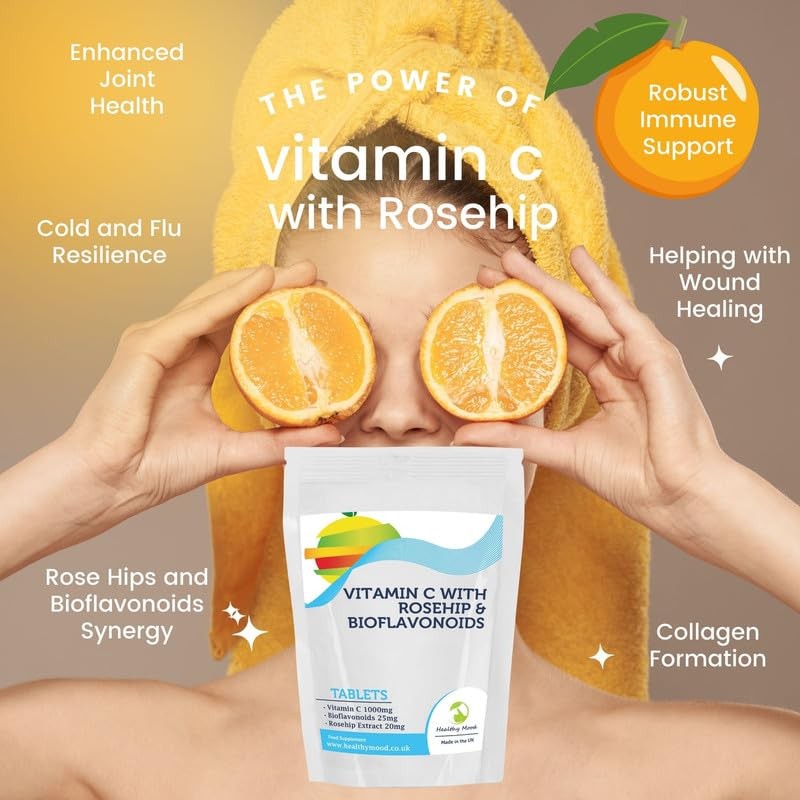 Vitamin C 1000mg with Rosehip & Bioflavonoids 7 Tablets -