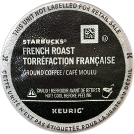 Starbucks French Roast Dark Roast Kcups, 60Count