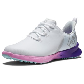 FootJoy Women's FJ Fuel Sport Previous Season Style Golf Shoe, White/Pink/Purple, 7