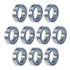 TOP-VIGOR 10Pcs 6700-2RS Deep Groove Ball Bearings, Z2 10mm x