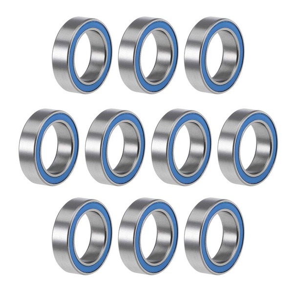 TOP-VIGOR 10Pcs 6700-2RS Deep Groove Ball Bearings, Z2 10mm x