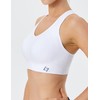 FITTIN Racerback Sports Bras for Women - Padded Seamless High