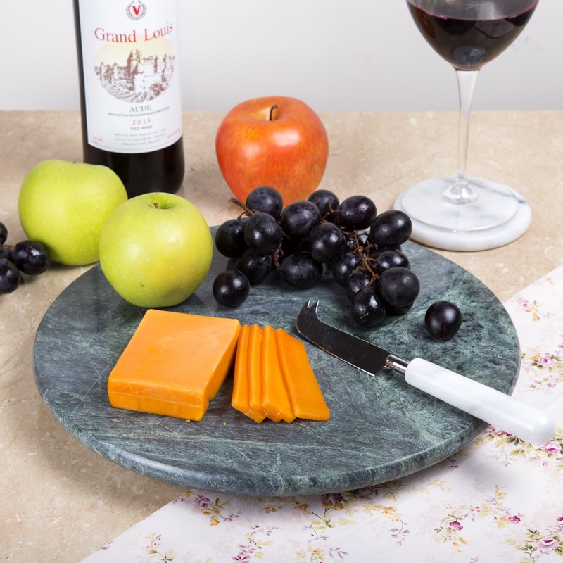 Creative Home tural Marble 12 Inches Lazy Susan, 12" Diameter,