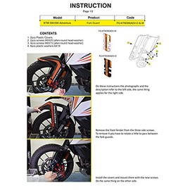 Fork Protector for KTM 390 Adventure 2020 - (Black/Orange)