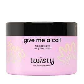 Twisty Give Me a Coil Maske für hochporöses, lockiges Haar 250 ml - Mit Sheabutter und Hanföl Feuchtigkeitsspendend Stärkend 98% natürliche Inhaltsstoffe Haarmaske Hair mask Sehr trockenes haar