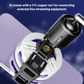 Magnetic Phone Cooler Clamp, Compatible with 55-68mm Fans, Transform Regular Coolers Into Live Streaming Fans, Prevents Scratches, Auxiliary Fixing for Stable Connection