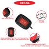 MKBKLLJY 2pcs Red Paste Type Switch Car Rocker Switch On/Off
