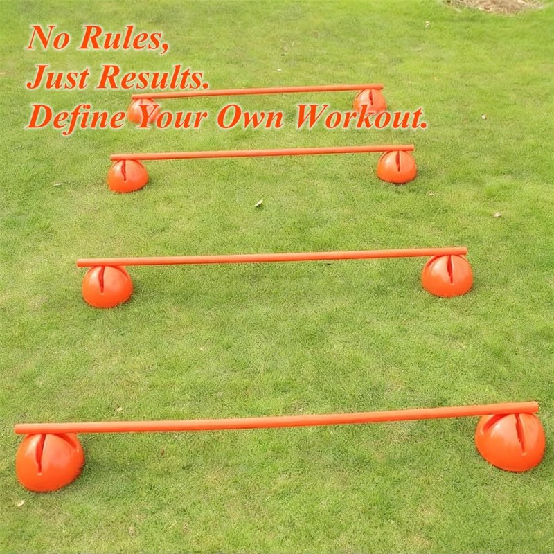 Kvittra 6PCS 6FT Adjustable Soccer Agility Training Poles, Soccer Agility