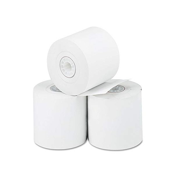 Thermal Receipt Paper, 2-1/4" x 165-ft. Roll, 3 Carton, White