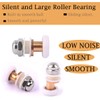 ATOPLEE 4pcs Shower Door Rollers,Roller Diameter 19mm for The Bathroom
