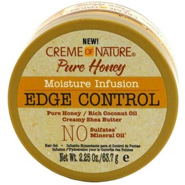 Creme of Nature Moisture Infusiuon Edge Control, Pure Honey, Coconut Oil and Shea Butter Formula, 2.25 Oz