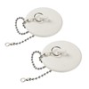 2 Packs Tub Stopper, Rubber Bathtub Stoppers Drain Plug with