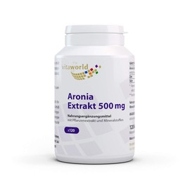 vitaworld Aronia Extract, 500 mg, Standardised on Proanthocyanidins, with Selenium and Zinc, Vegan, 120 Capsules
