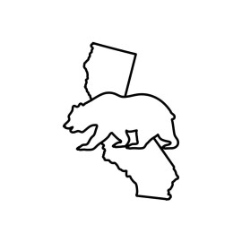 CMI California Golden Bear Decal Sticker Premium Quality Vinyl