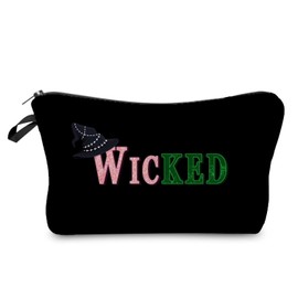 Livel lhood WICKED Makeup Bag Cute Small Organizer Zipper Pouch Witch & Princess Cosmetic Bag Birthday Present for Women Friends, hzz18094, Small