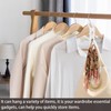 Space-saving connecting hooks for hangers, 8 pieces, plastic cabinet organiser,
