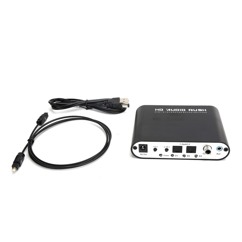 Audio Decoder 5.1CH DTS Converter Digital Audio Converter Digital Optical