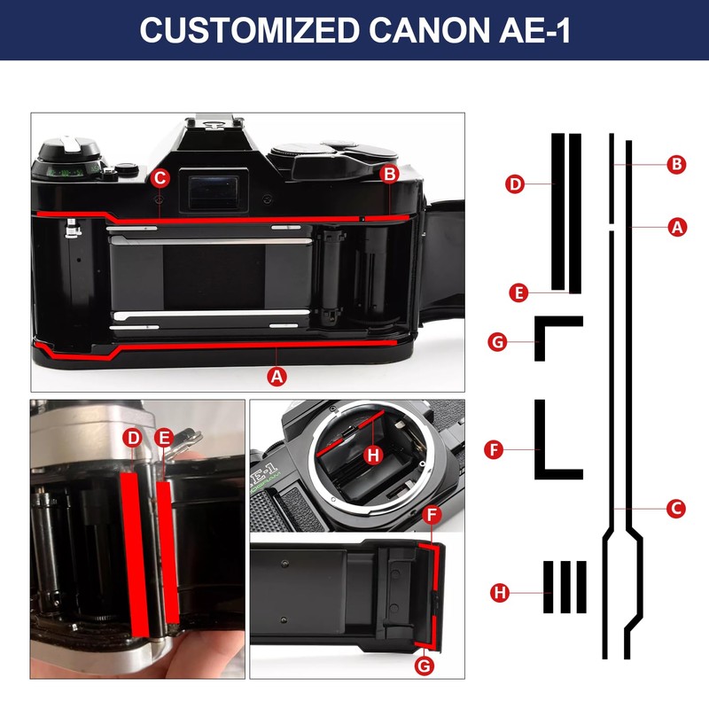 eTone Pre Cut Light Seal Foam Sponge Kit for Canon