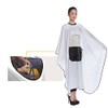 Professional Hair Cutting Cape Salon Apron with Viewing Window White