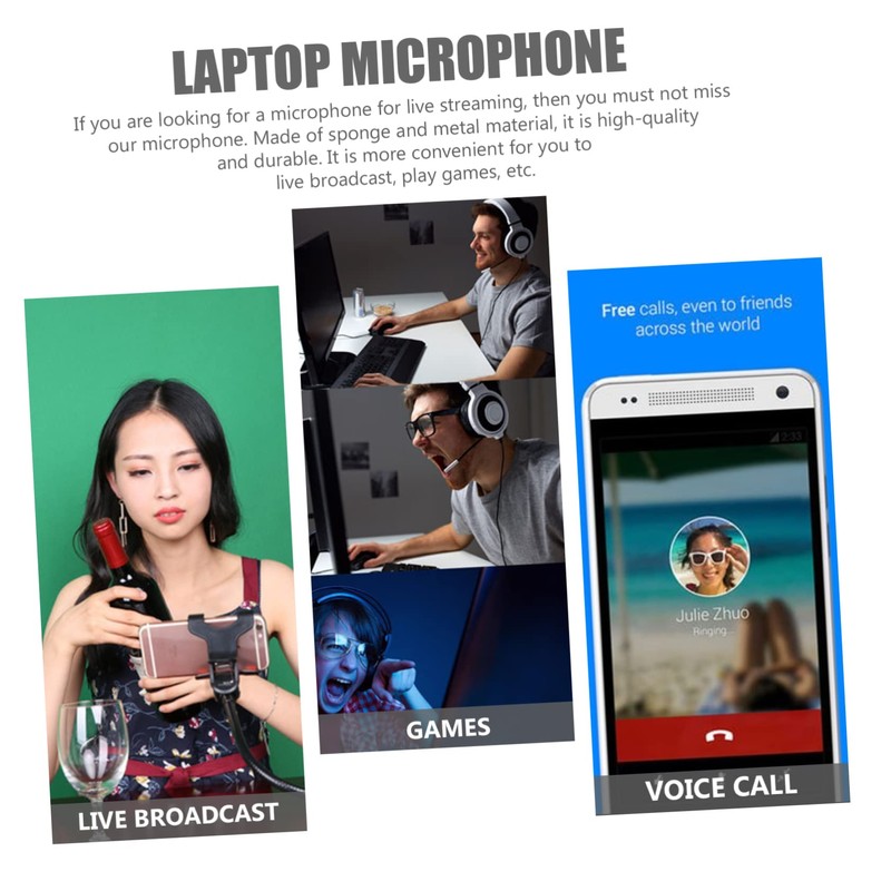 Mobestech Live Streaming Gaming Microphone USB c Plug Speaker Bendable