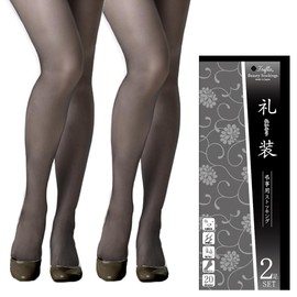 Furihra Women's Stockings, Courtesy, Funeral, Condolences, Formal Occasions, Made in Japan, 20 Denier, Jet Black, Zokchi, Black, Beautiful Legs, Socks, Anti-Static, Toe Through, Beautiful Skin,