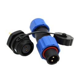 ZBLZGP SD13 2 Pin Waterproof Connector for Aviation IP68 Plug Socket Dustproof LED Panel Mount Electric Power Cable Connector