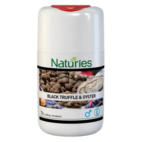 Naturies Black Truffle & Oyster Tablets 60 - Expiry 03/07/24