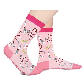 Funny Socks for Women Teen Girls - If You Can Read This This Nurse is Off Duty Socks Mothers Day Novelty Gifts for Mom Wife Cute Fun Funky Silly Socks Nurse Gifts - Christmas Stocking Stuffers