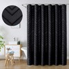 Chyhomenyc Chevron Extra Long Black Boho Shower Curtain Set 72x78