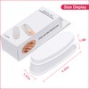 krofaue Nail Dip Container Dipping Powder Tray French Nail Smile