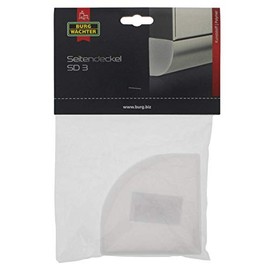 Burg Wächter Lid for Newspaper Box, Side Cover for Protection from the Weather, for Retrofitting, S-Lid, SD 3 V SB, 10 x 10 mm, V-Shape, Milky White, BURG Side Cover for Newspaper Box V-Shaped