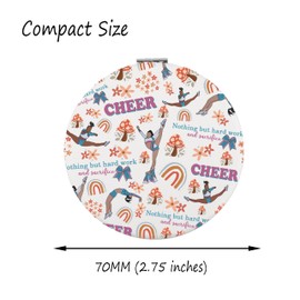 FAADBUK Cheerleader Gift Cheer Coach Gift Cheer Group Gifts Cheerleading Makeup Mirror for Her (Cheer Mirror)