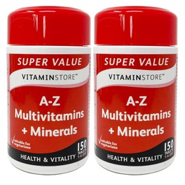 Vitamin Store Dietary Supplement A-Z Multivitamins and minerals, 150 tablets in a bath, pack of 2 containers, delivery for 10 months