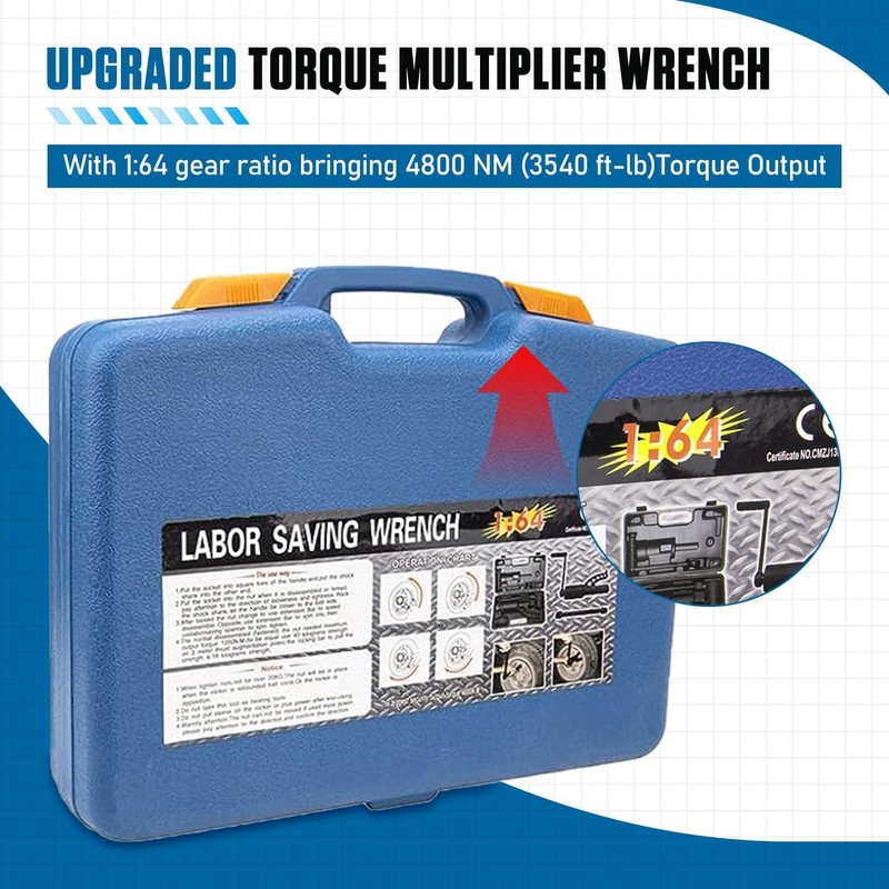 Fxsomgt Torque Multiplier Wrench Set 11PCS Heavy Duty Torque Wrench