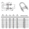 Marine Stainless Steel U Bolt Boat Deck Hardware (M6 x