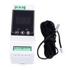 Digital Thermostat 2 Relays Temperature Controller, Rail Installation, Compact and